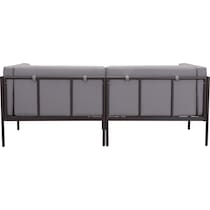 skyline dark brown outdoor sofa   