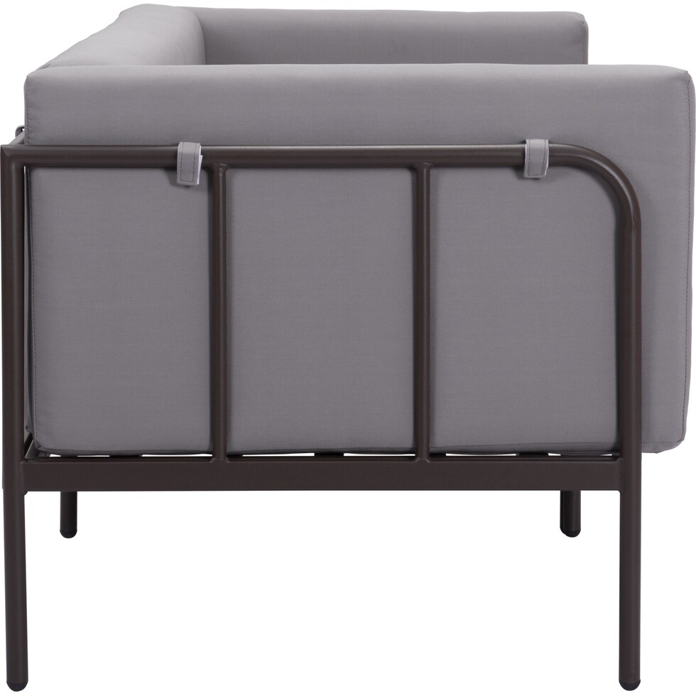 skyline dark brown outdoor sofa   
