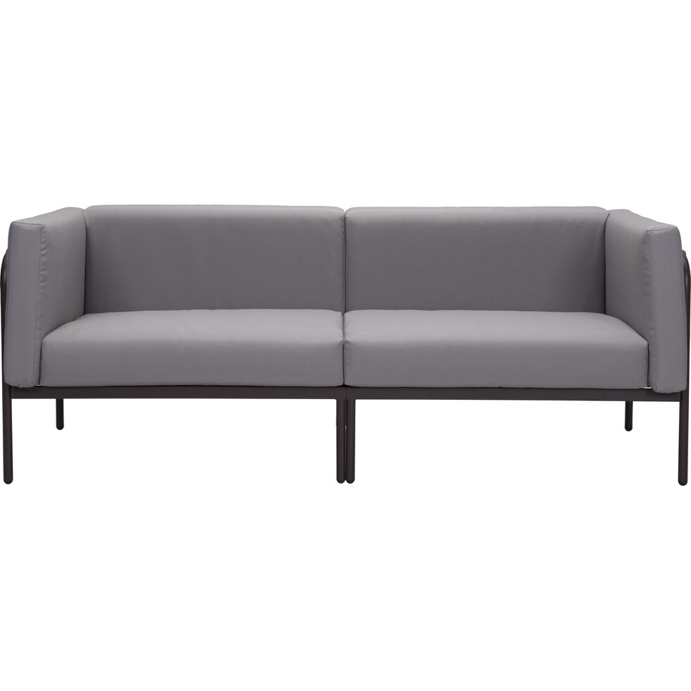 skyline dark brown outdoor sofa   