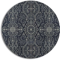 sleek blue rug   