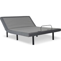 sleepfunction  gray full adjustable foundation   