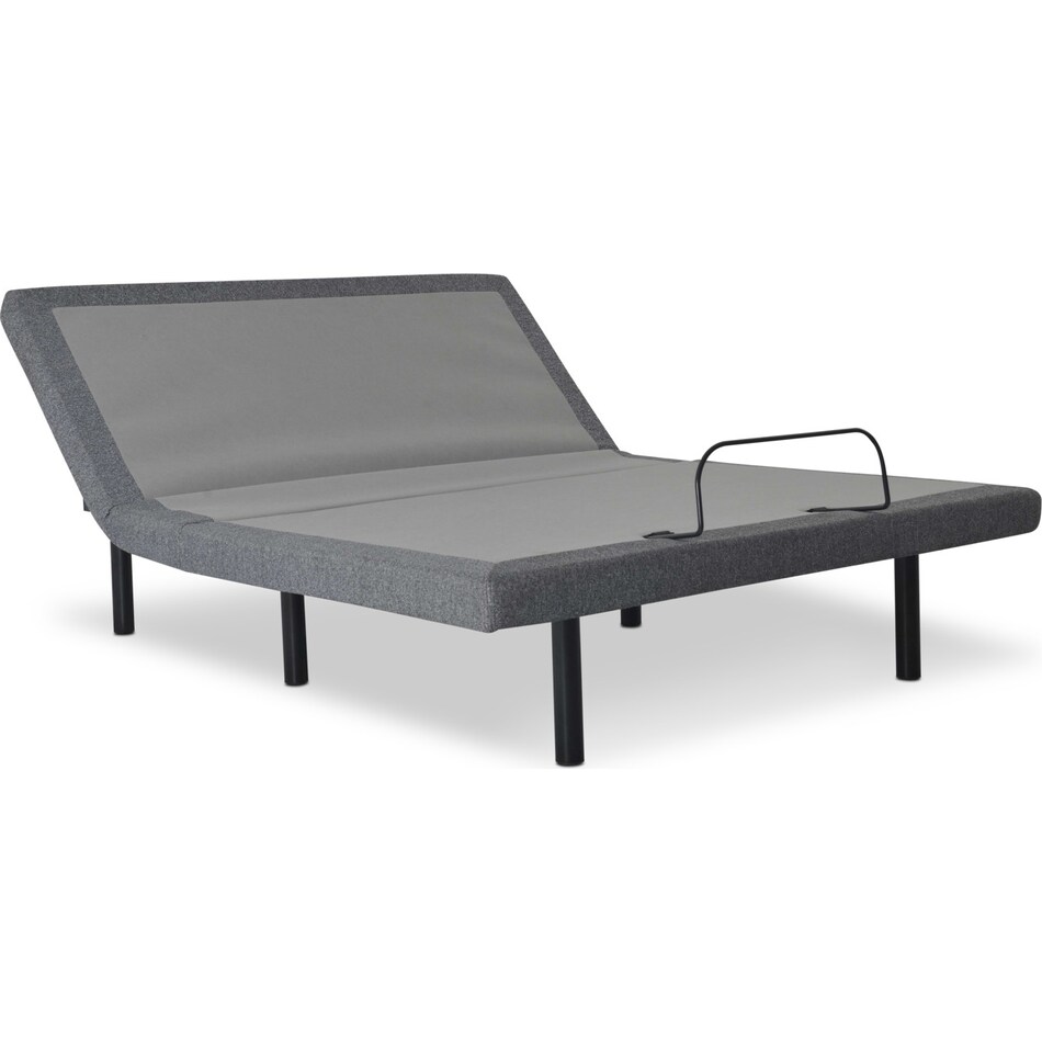 sleepfunction  gray full adjustable foundation   