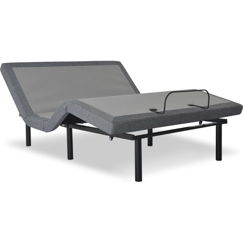 sleepfunction  gray full adjustable foundation   