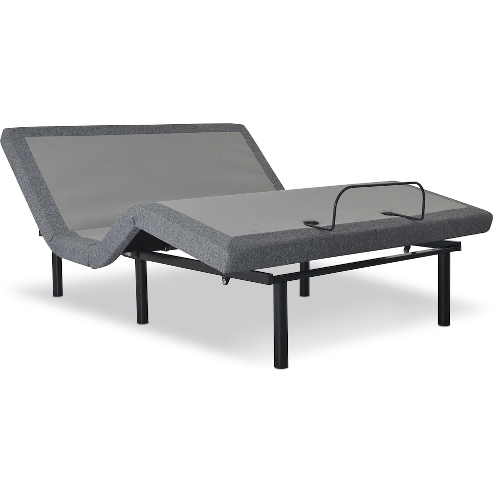 sleepfunction  gray king adjustable foundation   