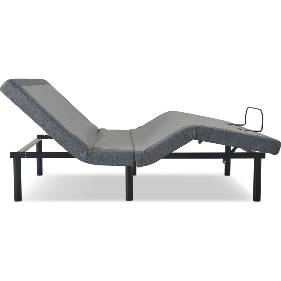 sleepfunction  gray king adjustable foundation   