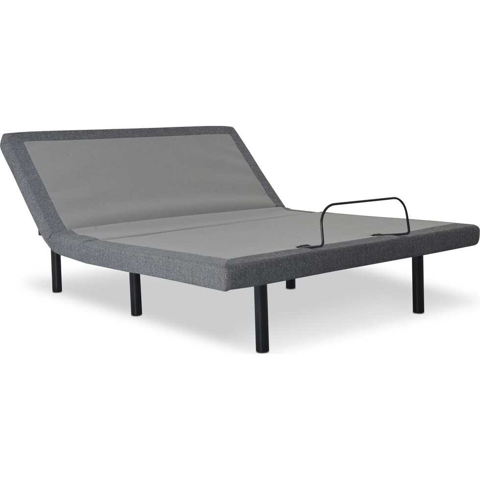 sleepfunction  gray king adjustable foundation   