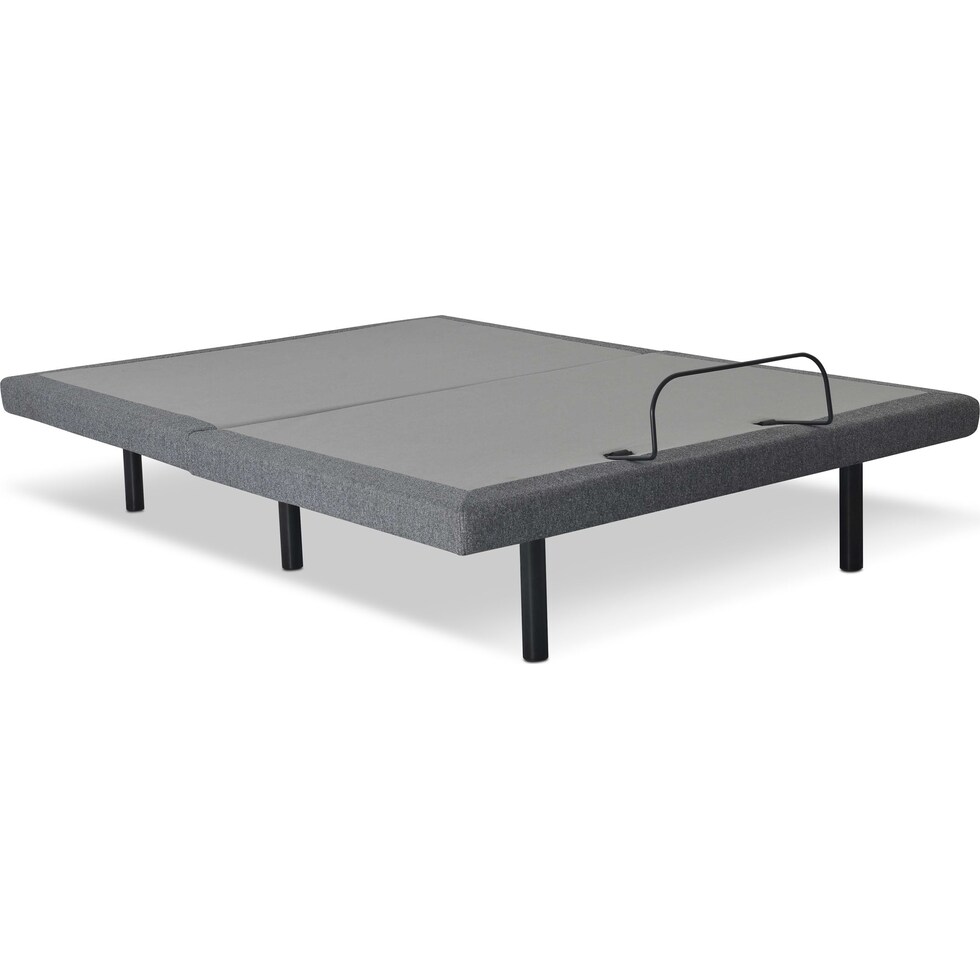 sleepfunction  gray king adjustable foundation   