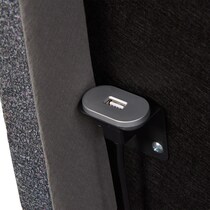 sleepfunction  gray king adjustable foundation   