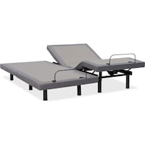 sleepfunction  gray king adjustable foundation   