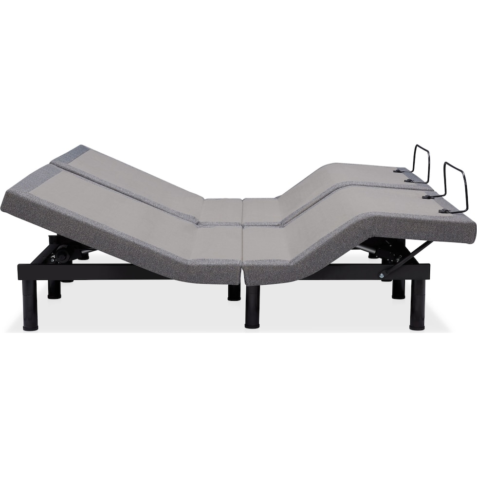 sleepfunction  gray king adjustable foundation   