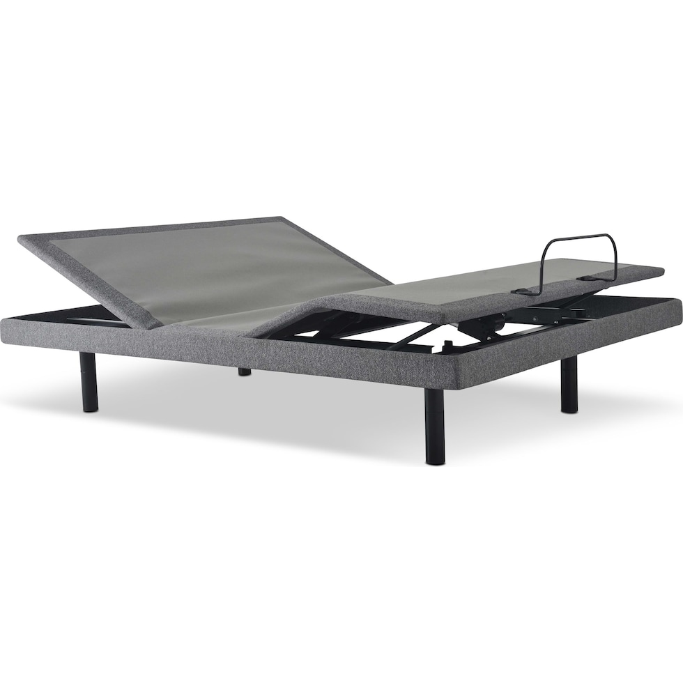 sleepfunction  gray twin xl adjustable foundation   