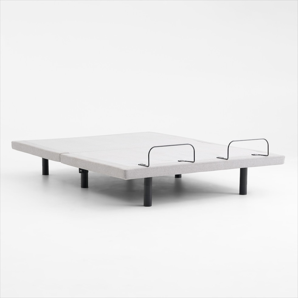 sleeptech gray split king adjustable foundation   