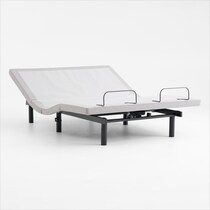 sleeptech gray split king adjustable foundation   