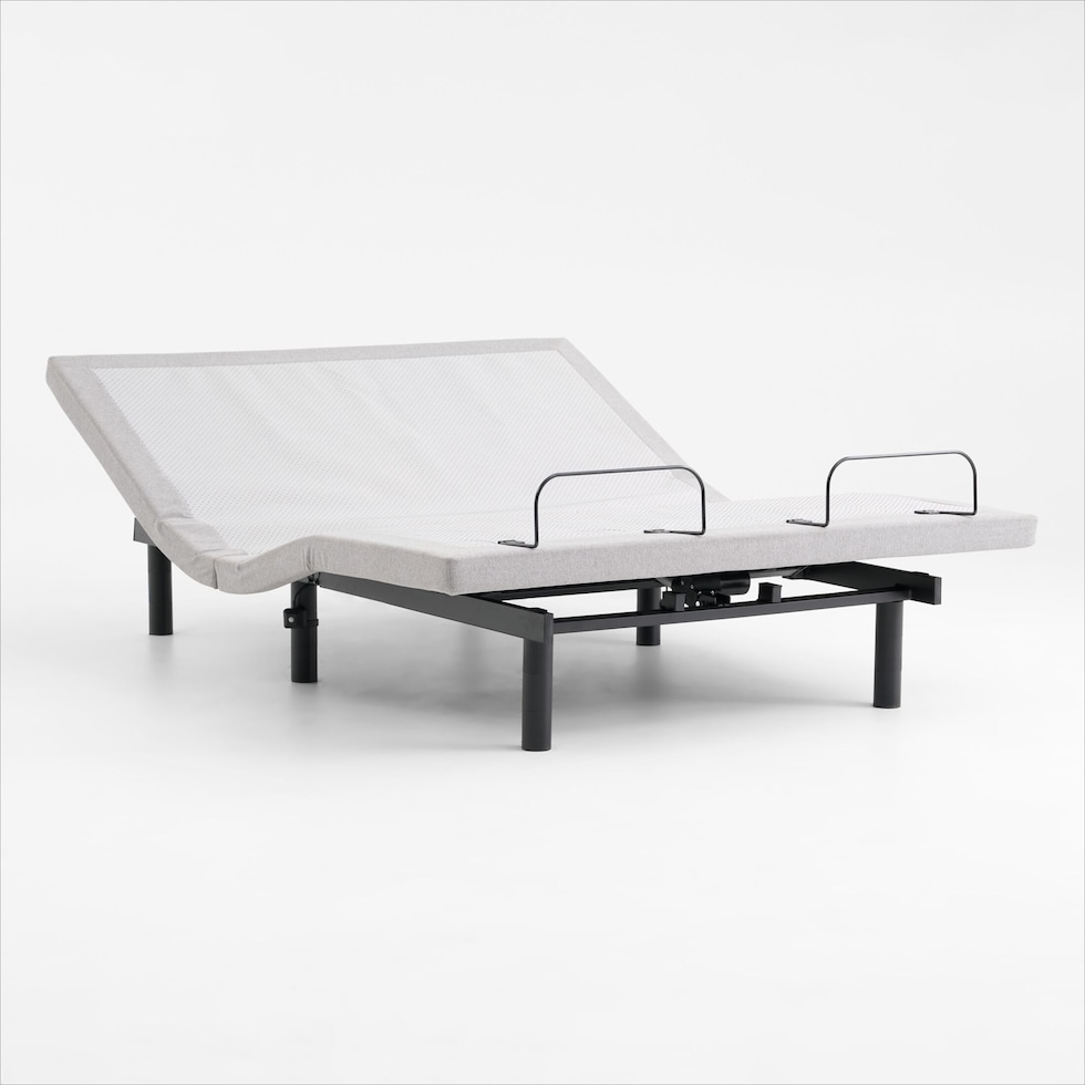 sleeptech gray split king adjustable foundation   