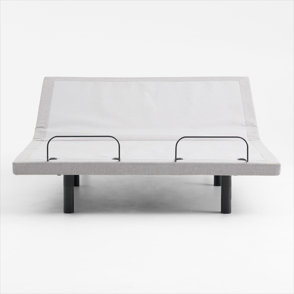 sleeptech gray split king adjustable foundation   