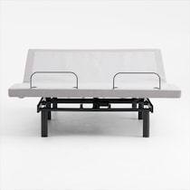 sleeptech gray split king adjustable foundation   