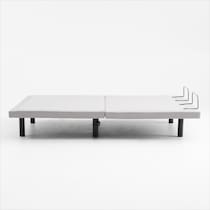sleeptech gray split king adjustable foundation   