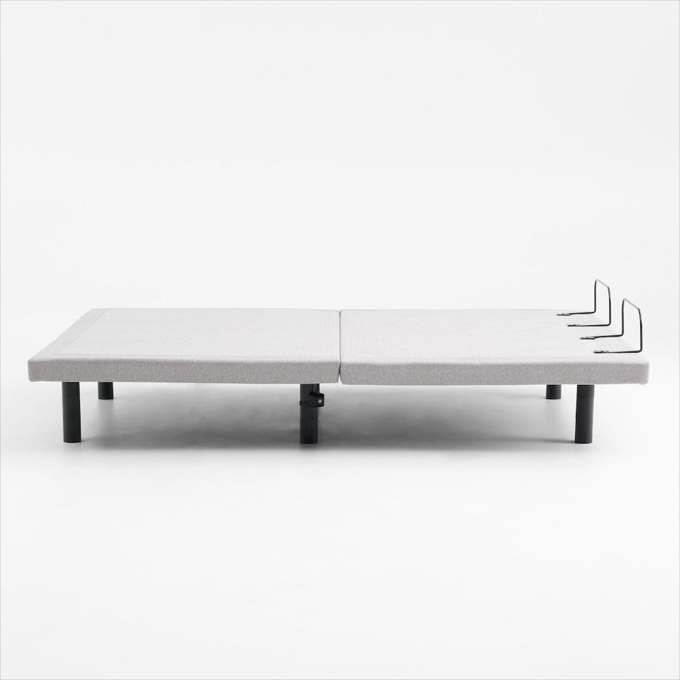 sleeptech gray split king adjustable foundation   