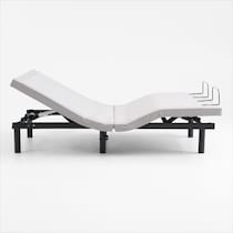 sleeptech gray split king adjustable foundation   
