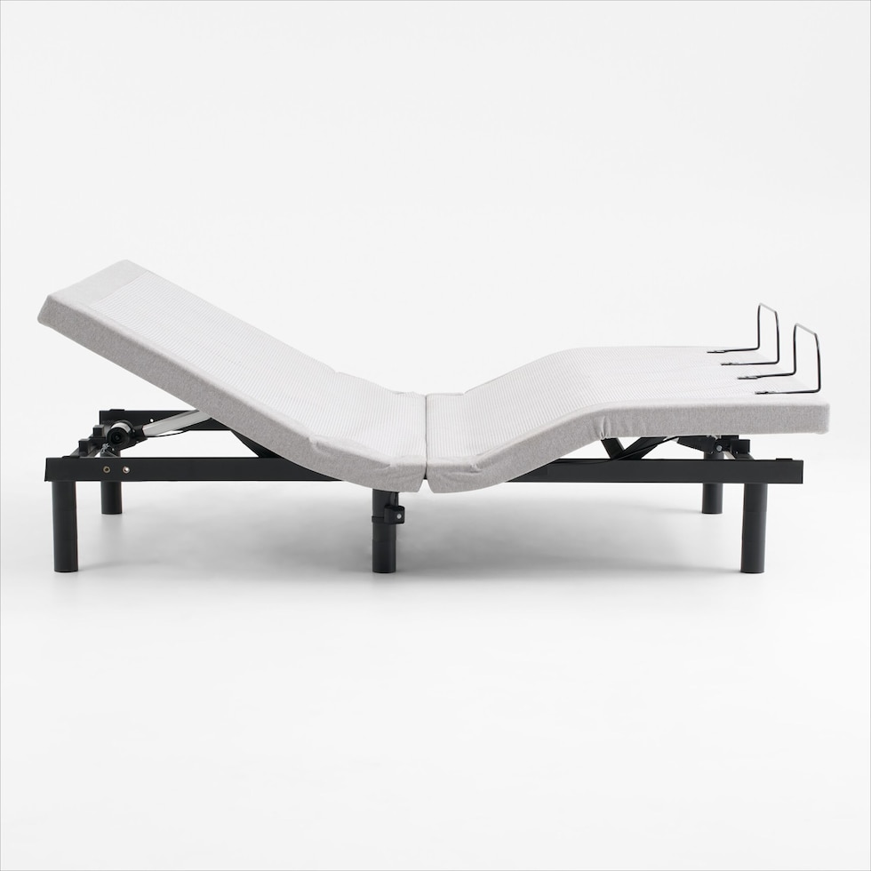 sleeptech gray split king adjustable foundation   