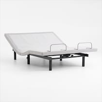 sleeptech gray split king adjustable foundation   