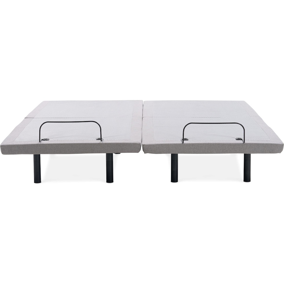 sleeptech gray split king adjustable foundation   