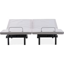 sleeptech gray split king adjustable foundation   