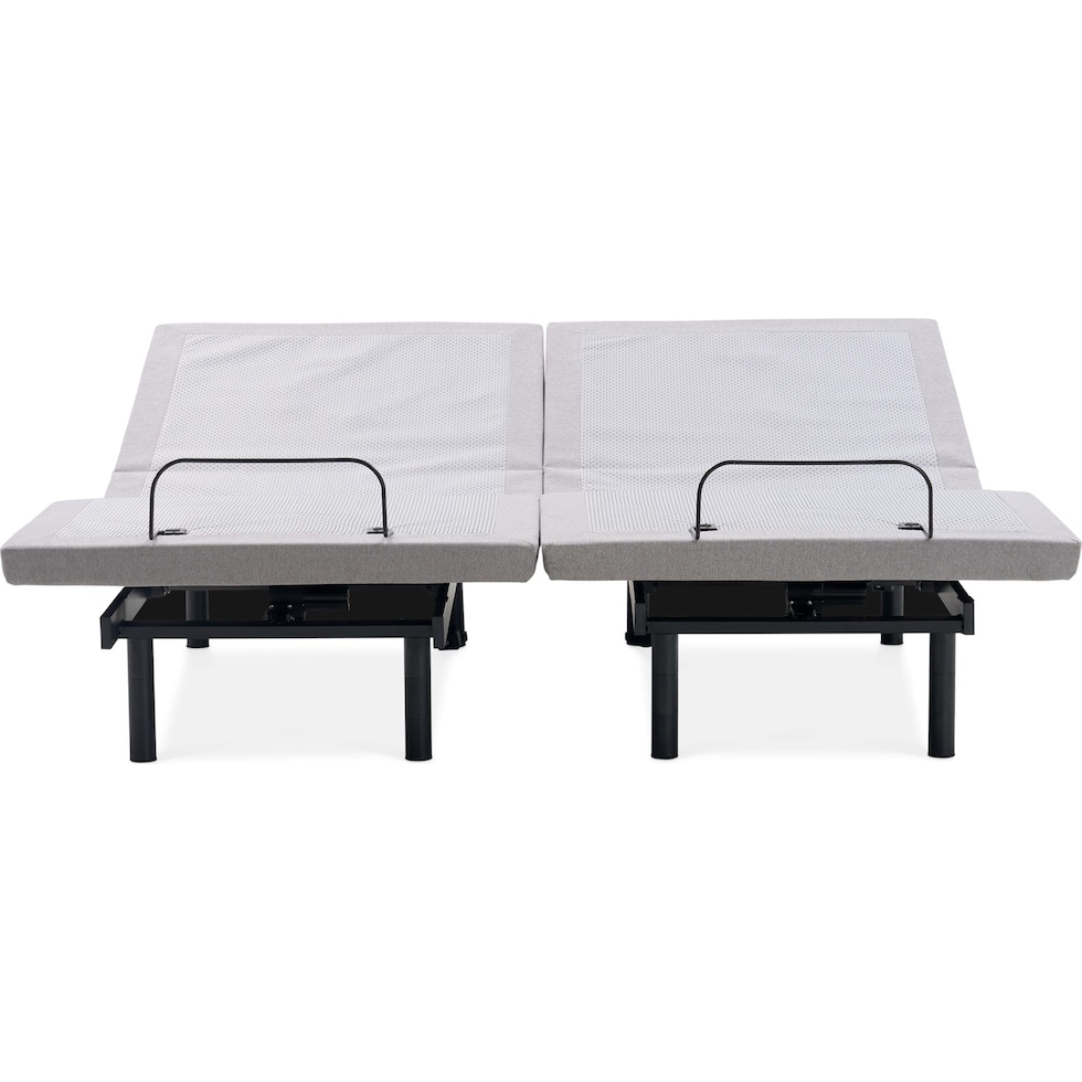 sleeptech gray split king adjustable foundation   