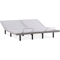 sleeptech gray split king adjustable foundation   