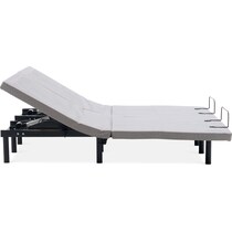 sleeptech gray split king adjustable foundation   