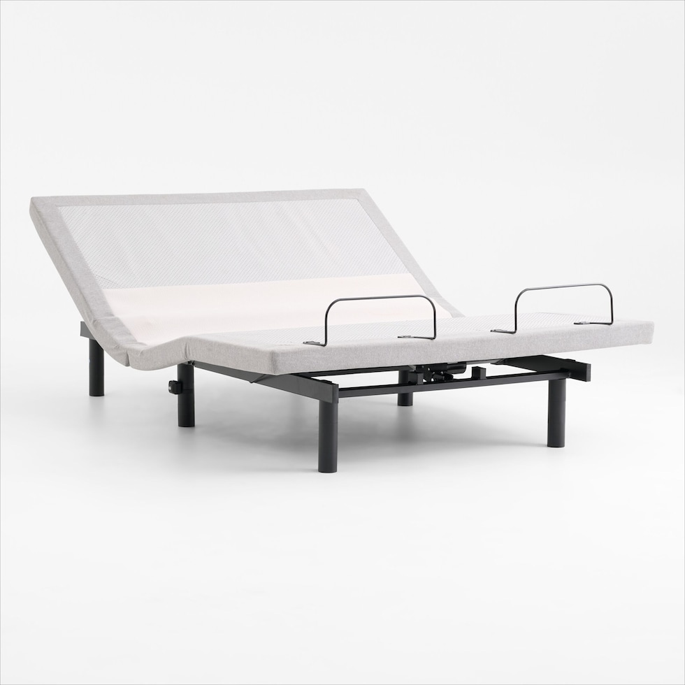 sleeptech gray split king adjustable foundation   