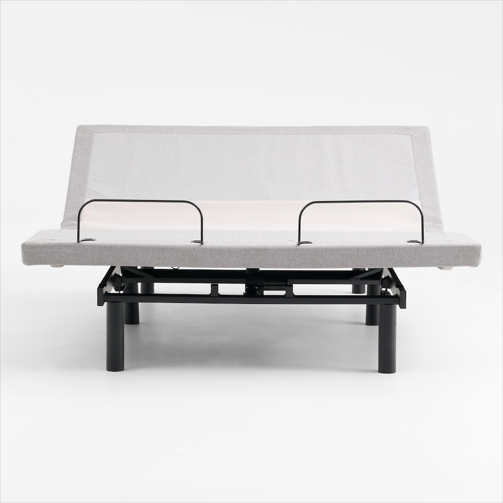 sleeptech gray split king adjustable foundation   