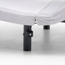 sleeptech gray split king adjustable foundation   