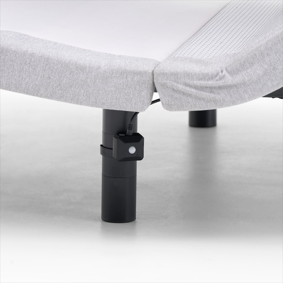 sleeptech gray split king adjustable foundation   