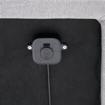 sleeptech gray split king adjustable foundation   