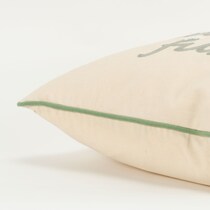 snow much fun natural accent pillow   