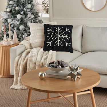 Snowflake Accent Pillow