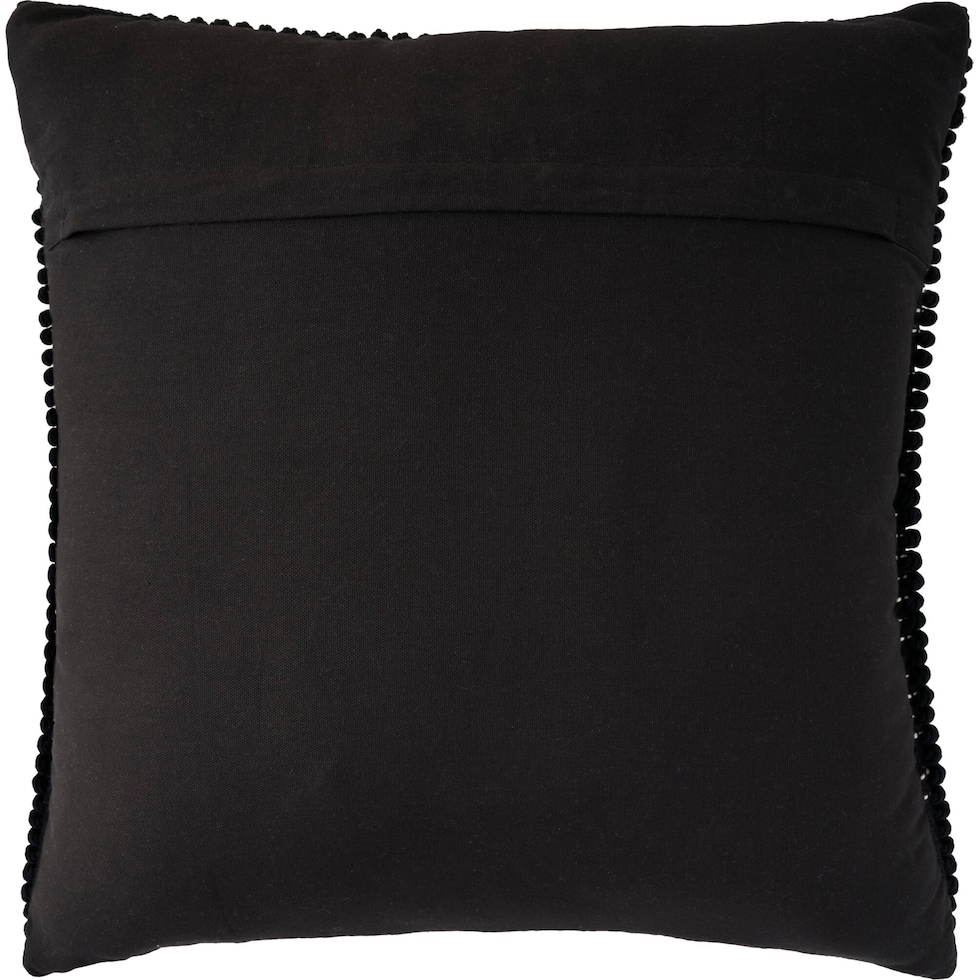 snowflake black accent pillow   