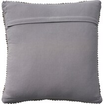 snowflake gray accent pillow   