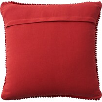 snowflake red accent pillow   