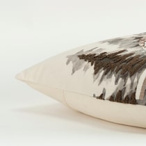 snowy owl gray accent pillow   