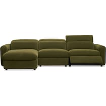 soho green sectional   