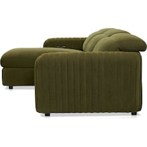 soho green sectional   