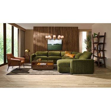 Soho Dual-Power Reclining 5-Piece Sectional with Adjustable Base Chaise