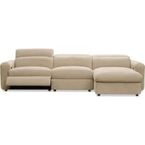 soho light brown sectional   