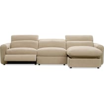 soho light brown sectional   