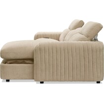 soho light brown sectional   