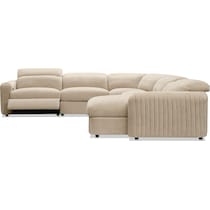soho light brown sectional   