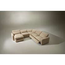 soho light brown sectional   