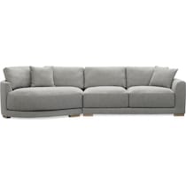 solana gray  pc sectional   